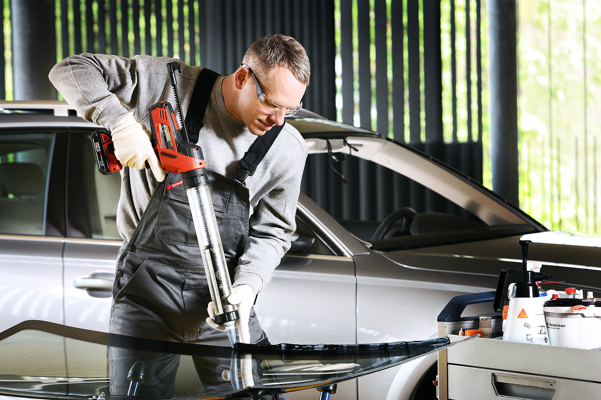 Sika Professional Autamotive Windscreen Replacement. Commercial Photography by Justin Hession Photography