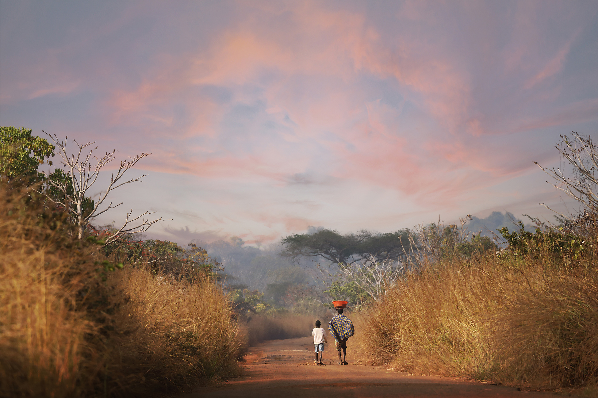 Daily life on the land in Angola is largely shaped by agriculture and rural community activities.