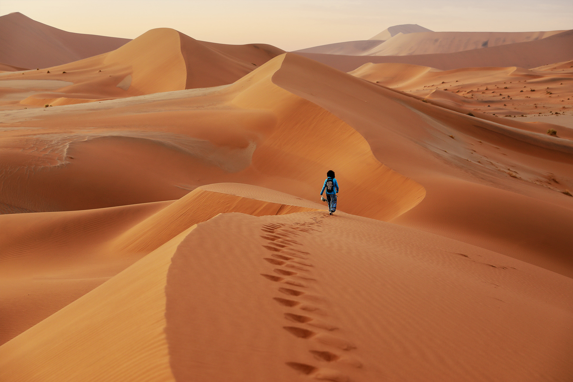 Early morning light over the dunes of Sossusvlei