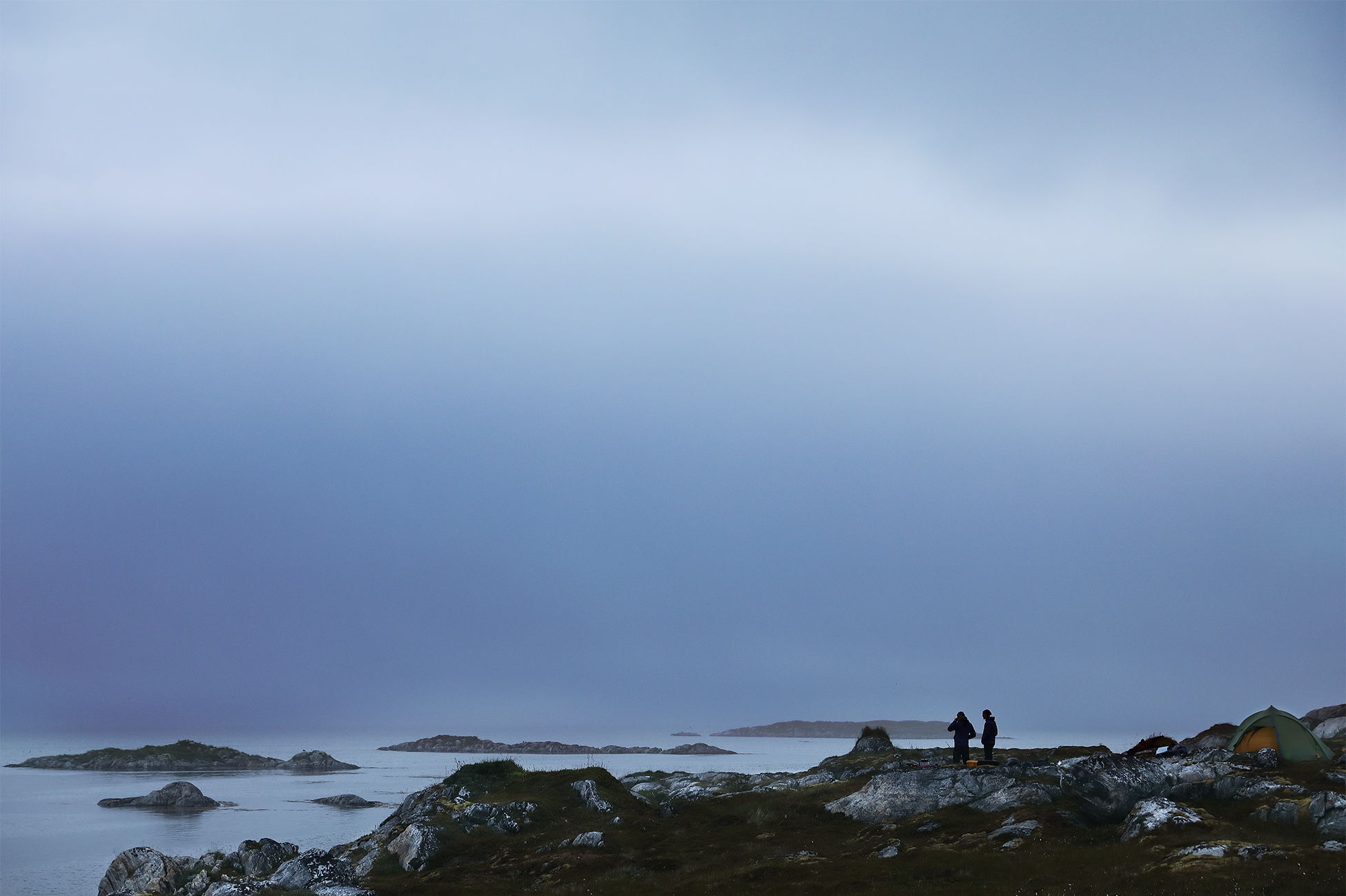 In the summer months of northern norway it never got dark but of an evening, the light gave a very forboding, isolated feeling